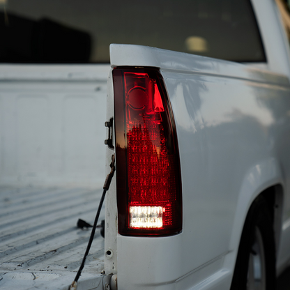 24 LED Tail Light With 6 LED Backup Light Assembly For 1988-2000 Chevrolet & GMC Truck (Pair)