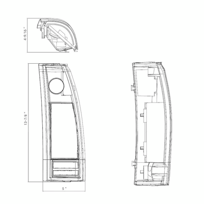 24 LED Tail Light With 6 LED Backup Light Assembly For 1988-2000 Chevrolet & GMC Truck (Pair)