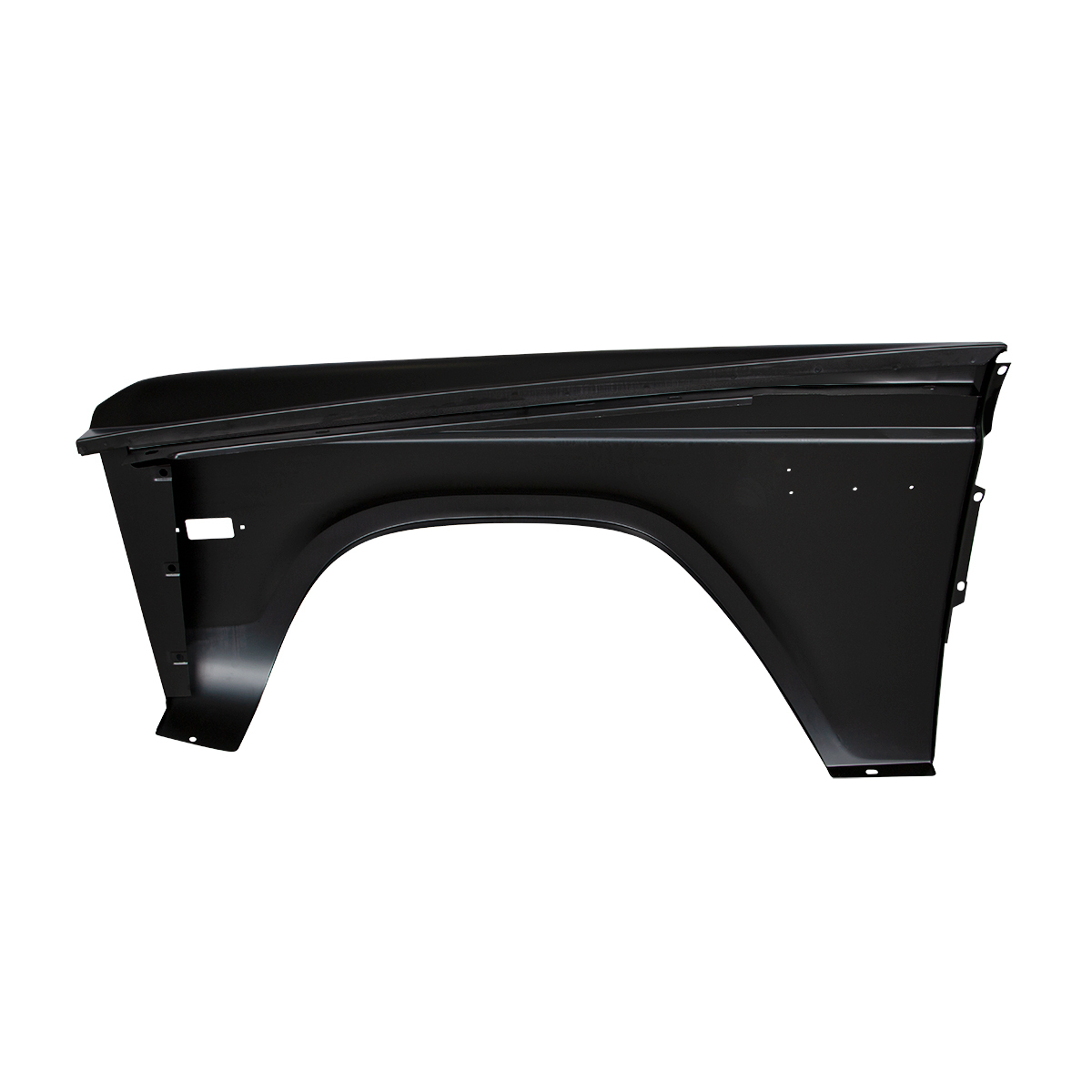 Front Fender With Sidemarker & Emblem Holes For 1970-77 Ford Bronco - R/H