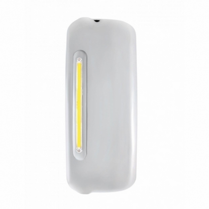 Mirror Cover With 24 Amber LED 12" GloLight For 2005+ Freightliner Century/Columbia- Driver -Clear Lens