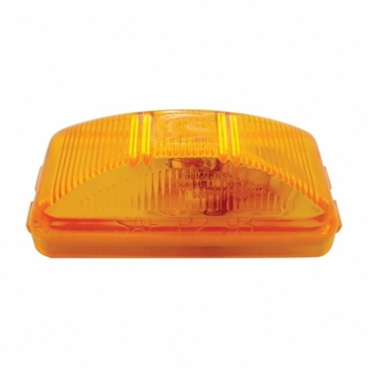 Single Bulb Rectangular Light (Clearance/Marker) - Amber Lens
