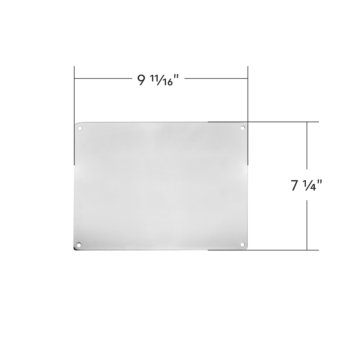 Stainless Steel Dash Blank for 2018-2026 Freightliner Cascadia