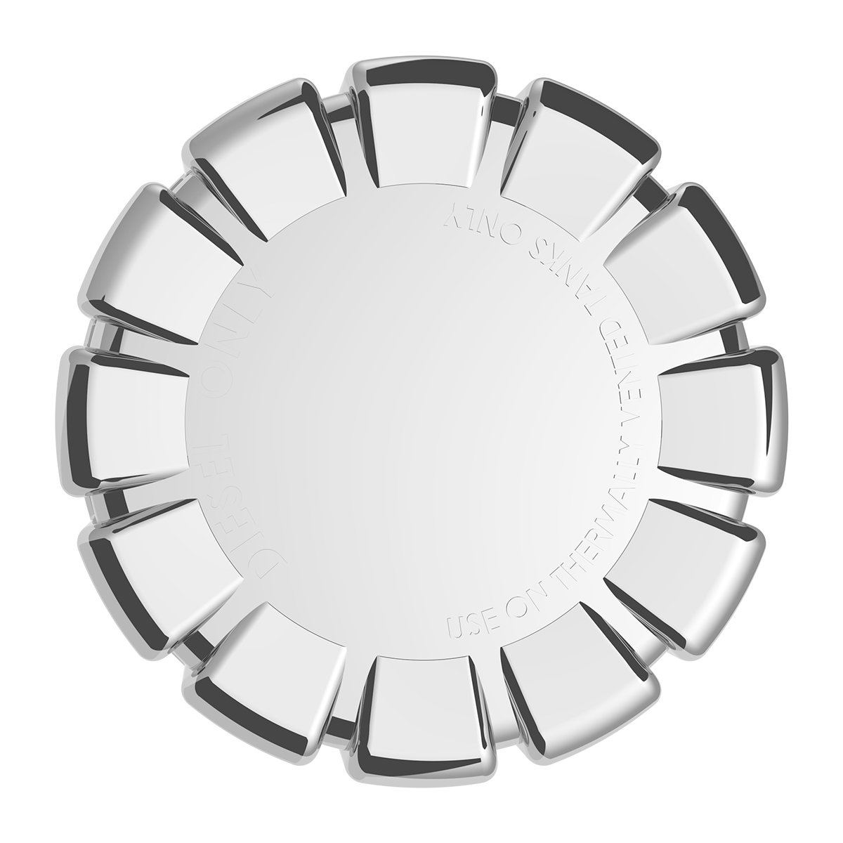 Chrome Plastic Fuel Cap Cover For Kenworth - Non-Locking