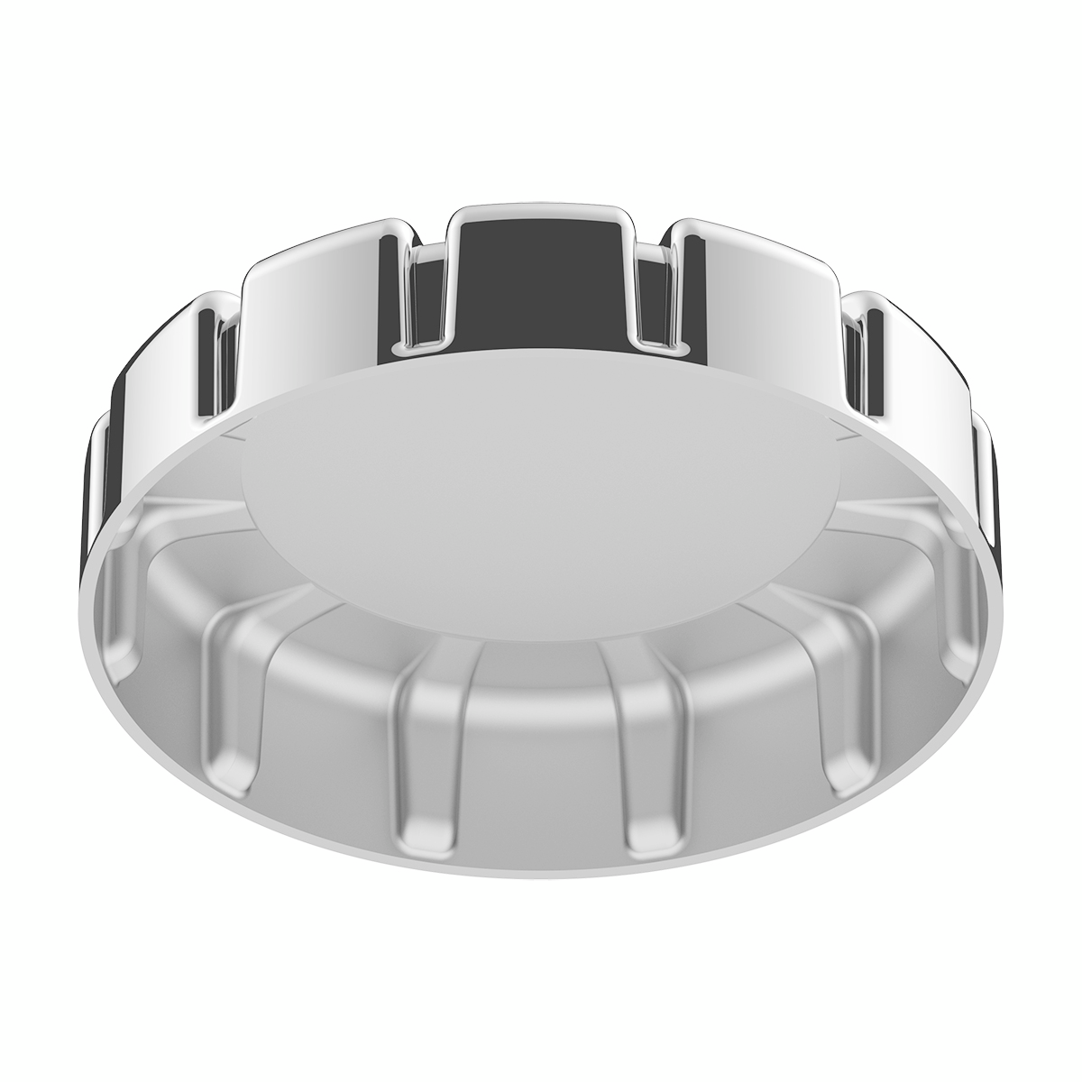 Chrome Plastic Fuel Cap Cover For Kenworth - Non-Locking