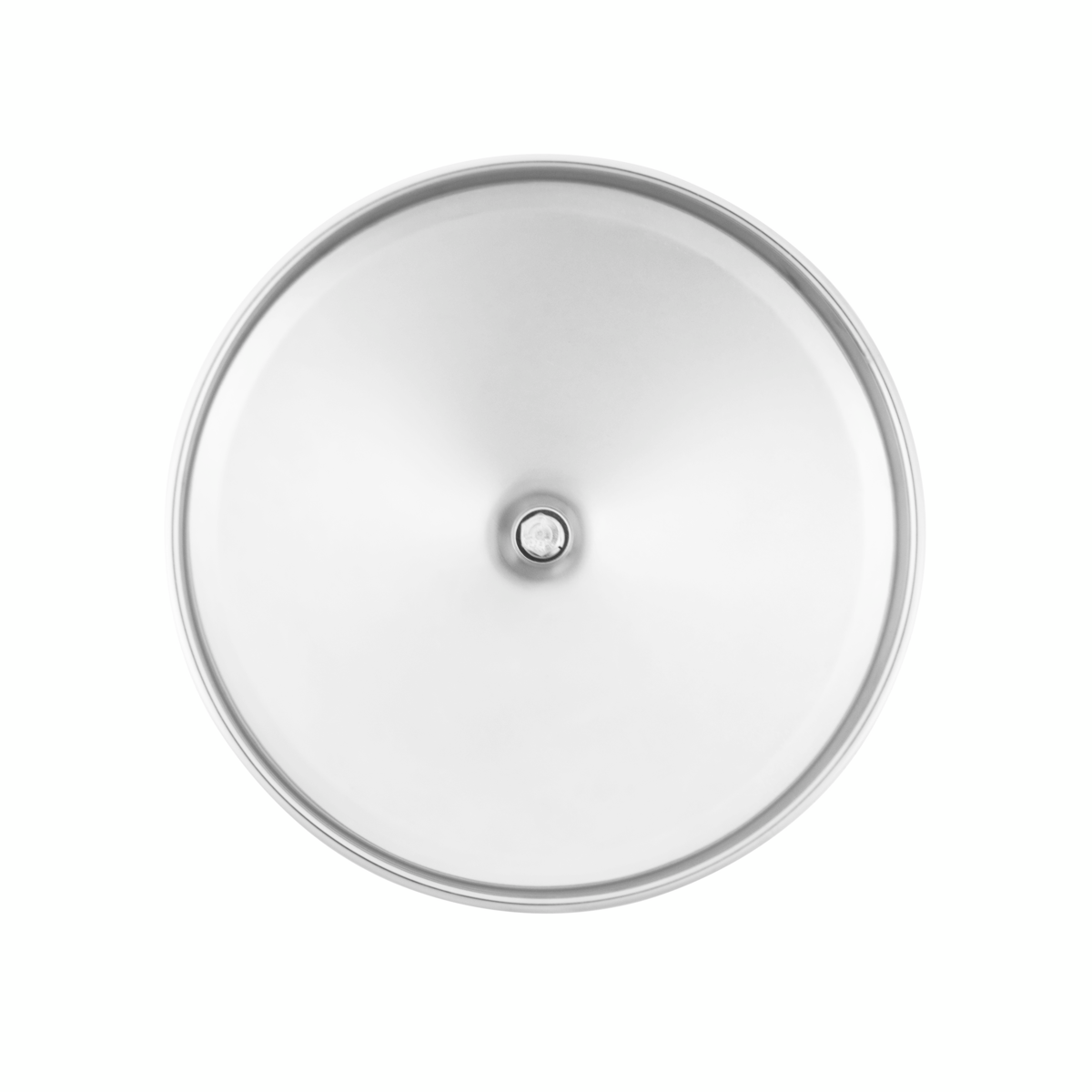 8" Chrome Rear Hubcap With Iron Cross Spinner