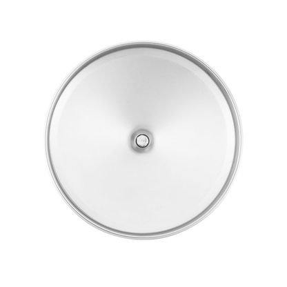 8" Chrome Rear Hubcap With Iron Cross Spinner