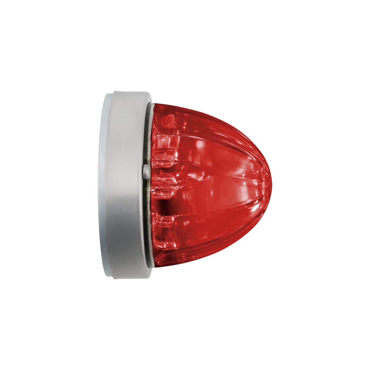 17 LED Dual Function Watermelon Flush Mount Kit - Red LED/Red Lens