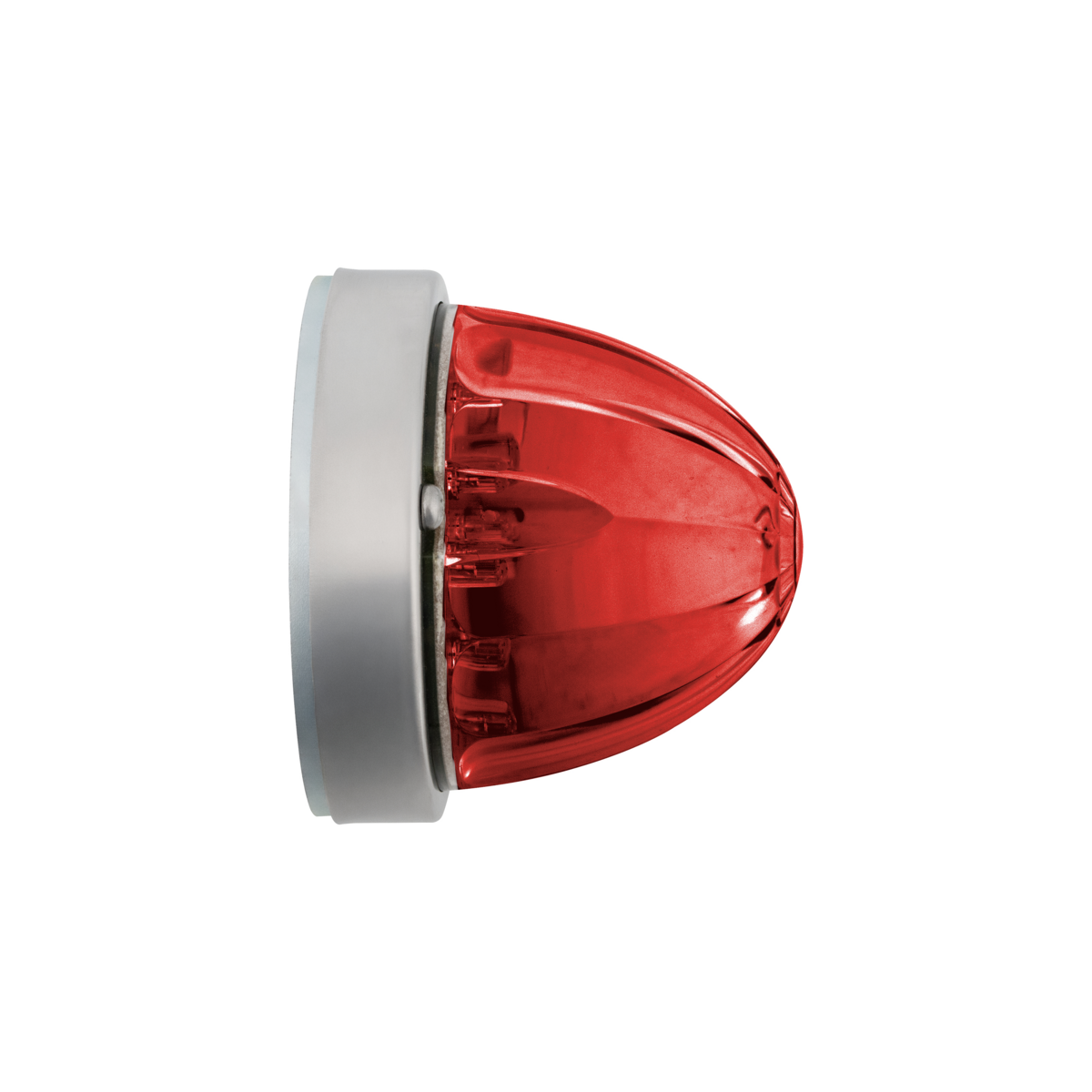 17 LED Dual Function Watermelon Flush Mount Kit - Red LED/Red Lens