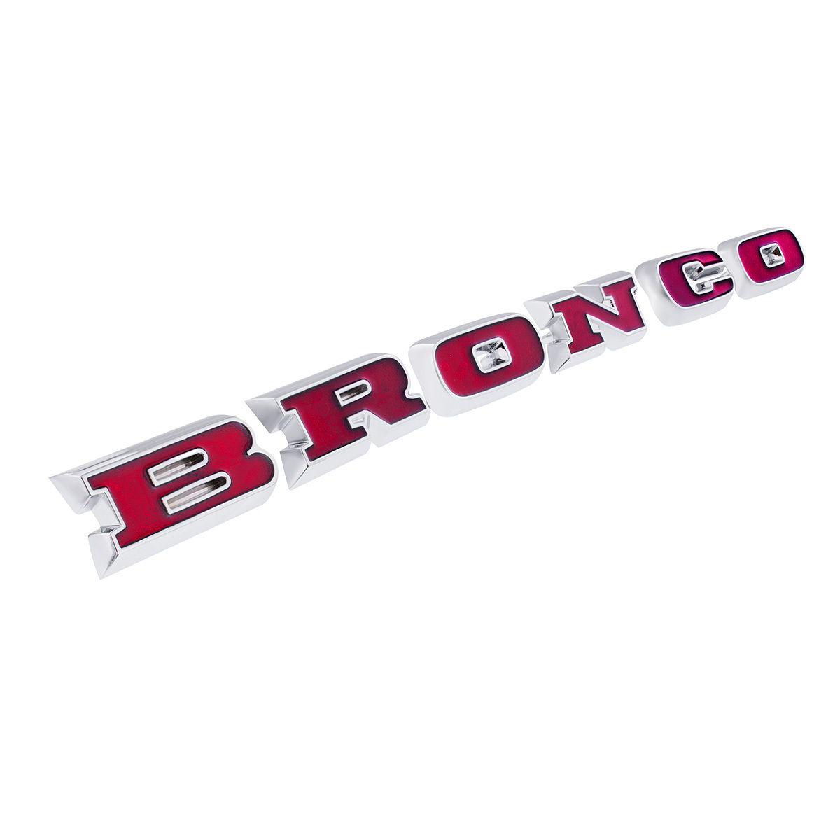 Chrome "BRONCO" Grille Letter Set For 1966-1977 Ford Bronco