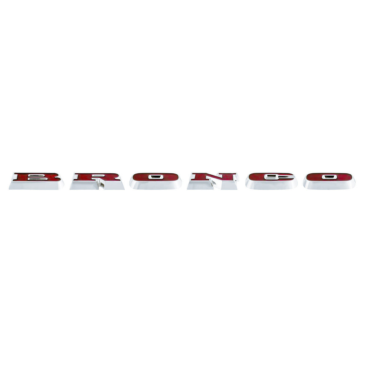 Chrome "BRONCO" Grille Letter Set For 1966-1977 Ford Bronco