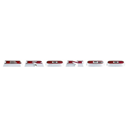 Chrome "BRONCO" Grille Letter Set For 1966-1977 Ford Bronco