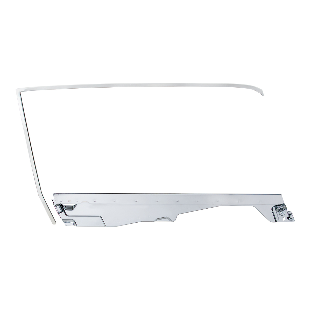 Door Glass Frame and Channel Kit For 1964.5-66 Ford Mustang Coupe - R/H