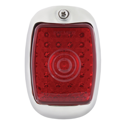 27 LED Sequential Tail Light Assembly With SS Housing For 1937-38 Chevy Car - R/H