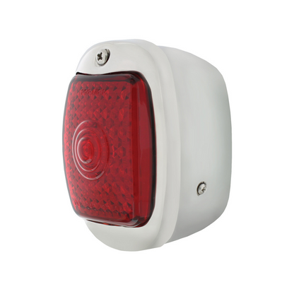 27 LED Sequential Tail Light Assembly With SS Housing For 1937-38 Chevy Car - R/H
