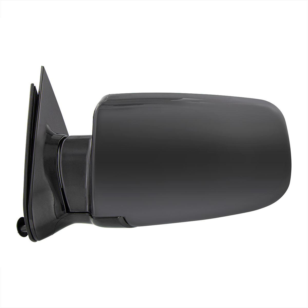 Black Door Mirror For 1988-2000 Chevy & GMC Truck - L/H (Manual, Foldable)