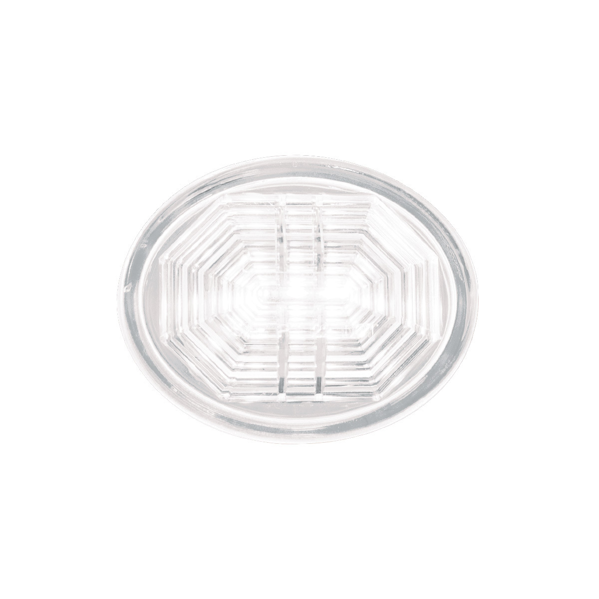 3 LED Oval Auxiliary Light-White LED/Clear Lens
