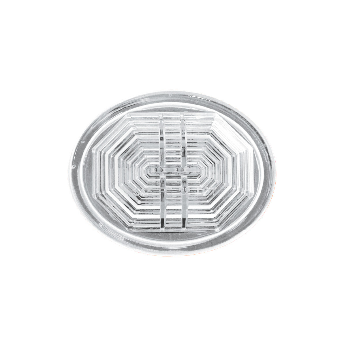 3 LED Oval Auxiliary Light-White LED/Clear Lens