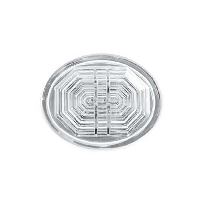 3 LED Oval Auxiliary Light-White LED/Clear Lens