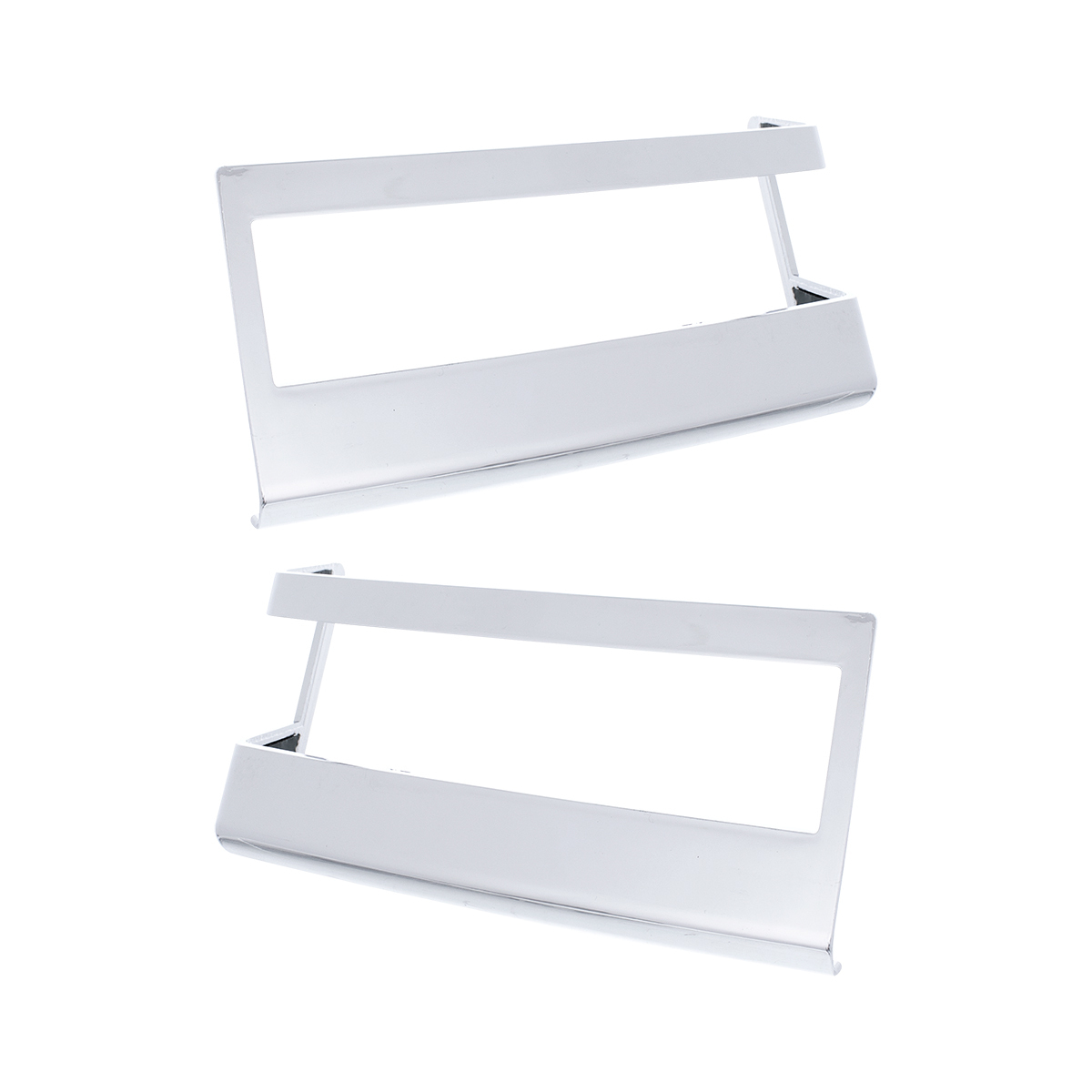 Chrome Plastic Turn Signal Bezels For 2018-2026 Freightliner Cascadia (Pair)