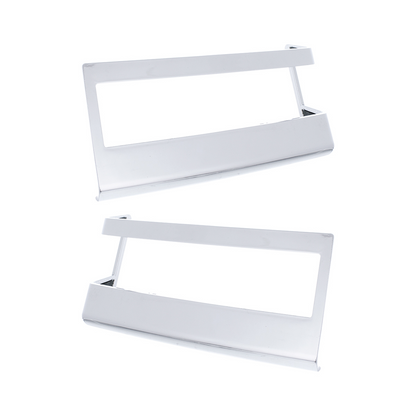 Chrome Plastic Turn Signal Bezels For 2018-2026 Freightliner Cascadia (Pair)