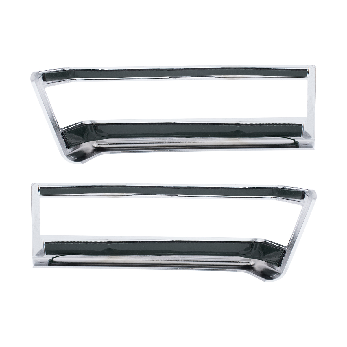 Chrome Plastic Turn Signal Bezels For 2018-2026 Freightliner Cascadia (Pair)