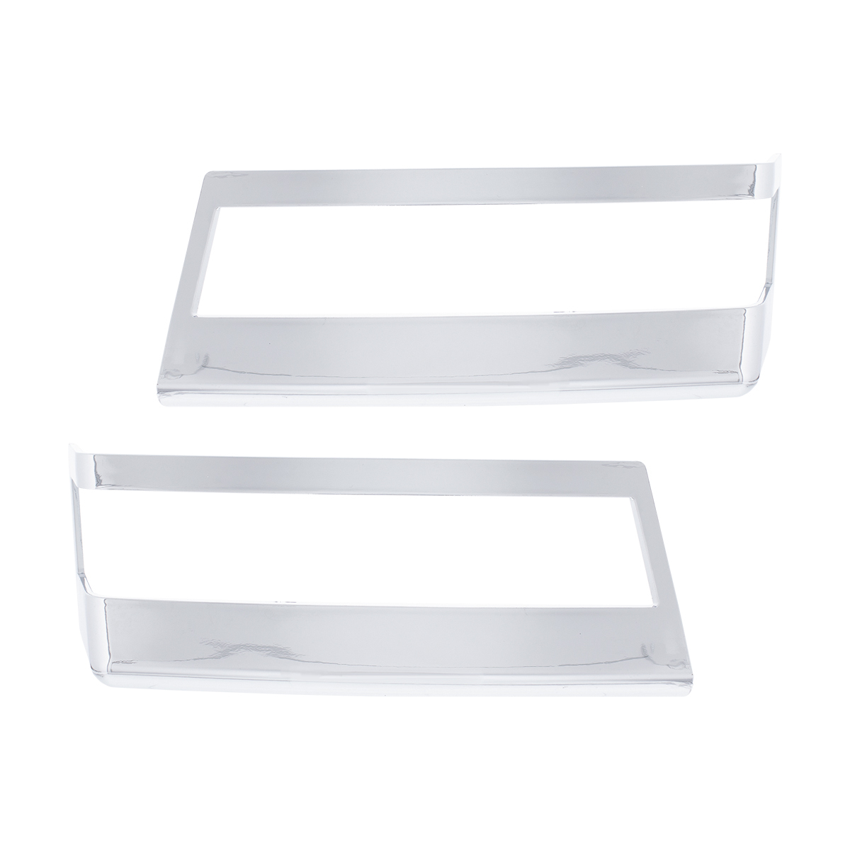 Chrome Plastic Turn Signal Bezels For 2018-2026 Freightliner Cascadia (Pair)