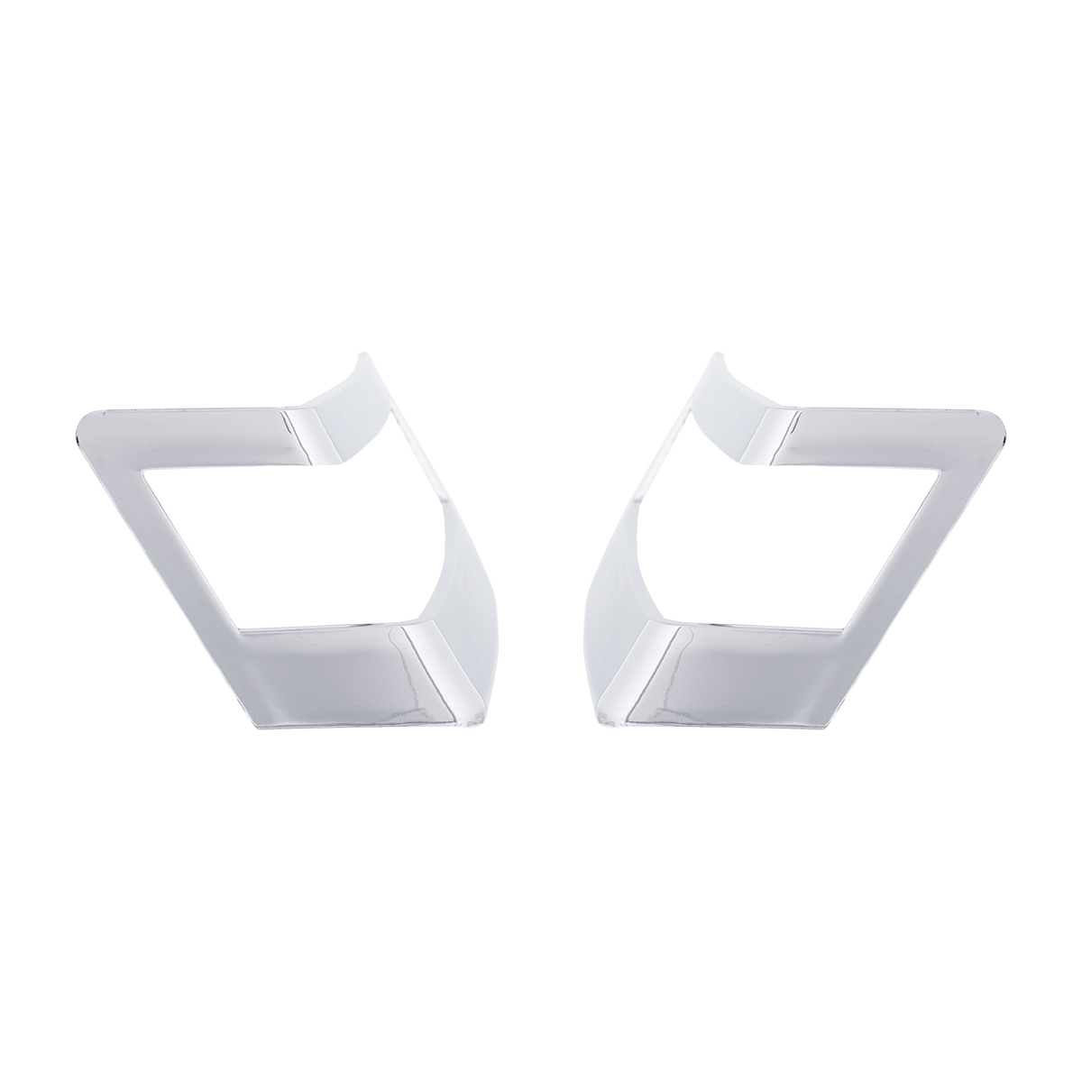 Chrome Plastic Turn Signal Bezels For 2018-2026 Freightliner Cascadia (Pair)