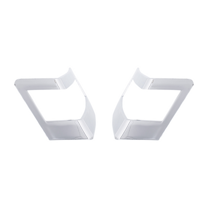 Chrome Plastic Turn Signal Bezels For 2018-2026 Freightliner Cascadia (Pair)