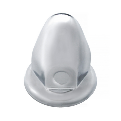 33mm x 2-1/8" Chrome Steel Bullet Nut Covers With Flange (10-Pack)