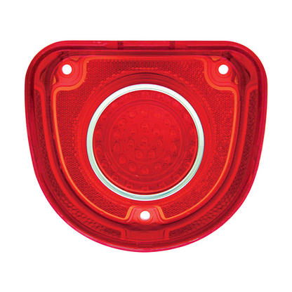 40 LED Tail Light With 1 Center Stainless Steel Trim For 1968 Chevy Bel-Air/Biscayne