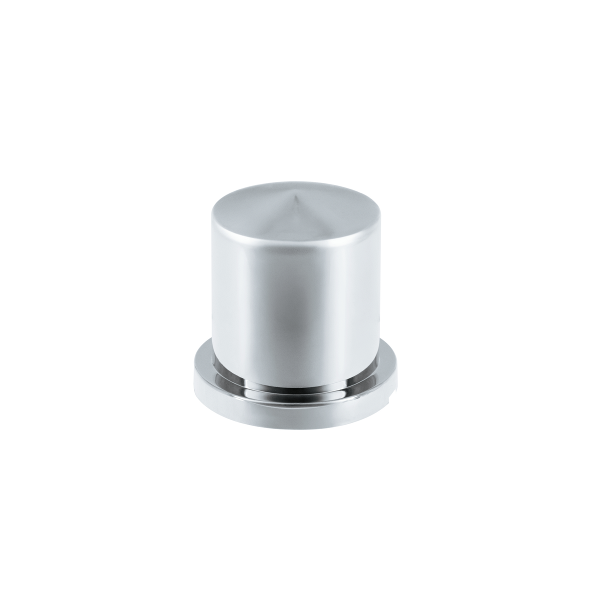 30mm X 1-7/8" Chrome Plastic Pointed Nut Cover - Push-On