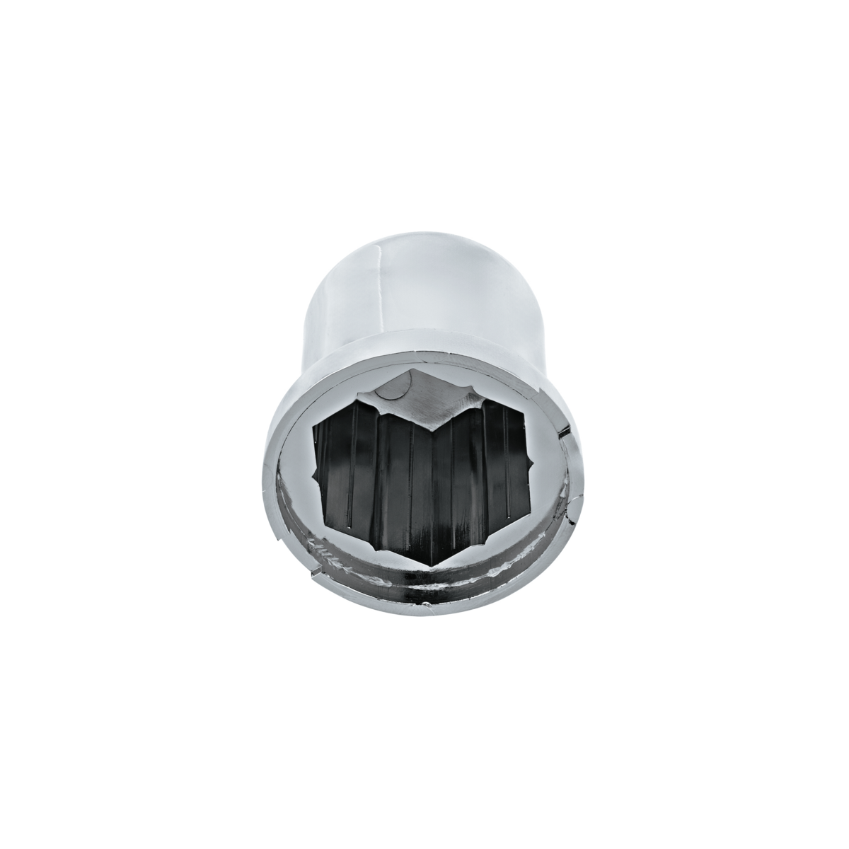 30mm X 1-7/8" Chrome Plastic Pointed Nut Cover - Push-On