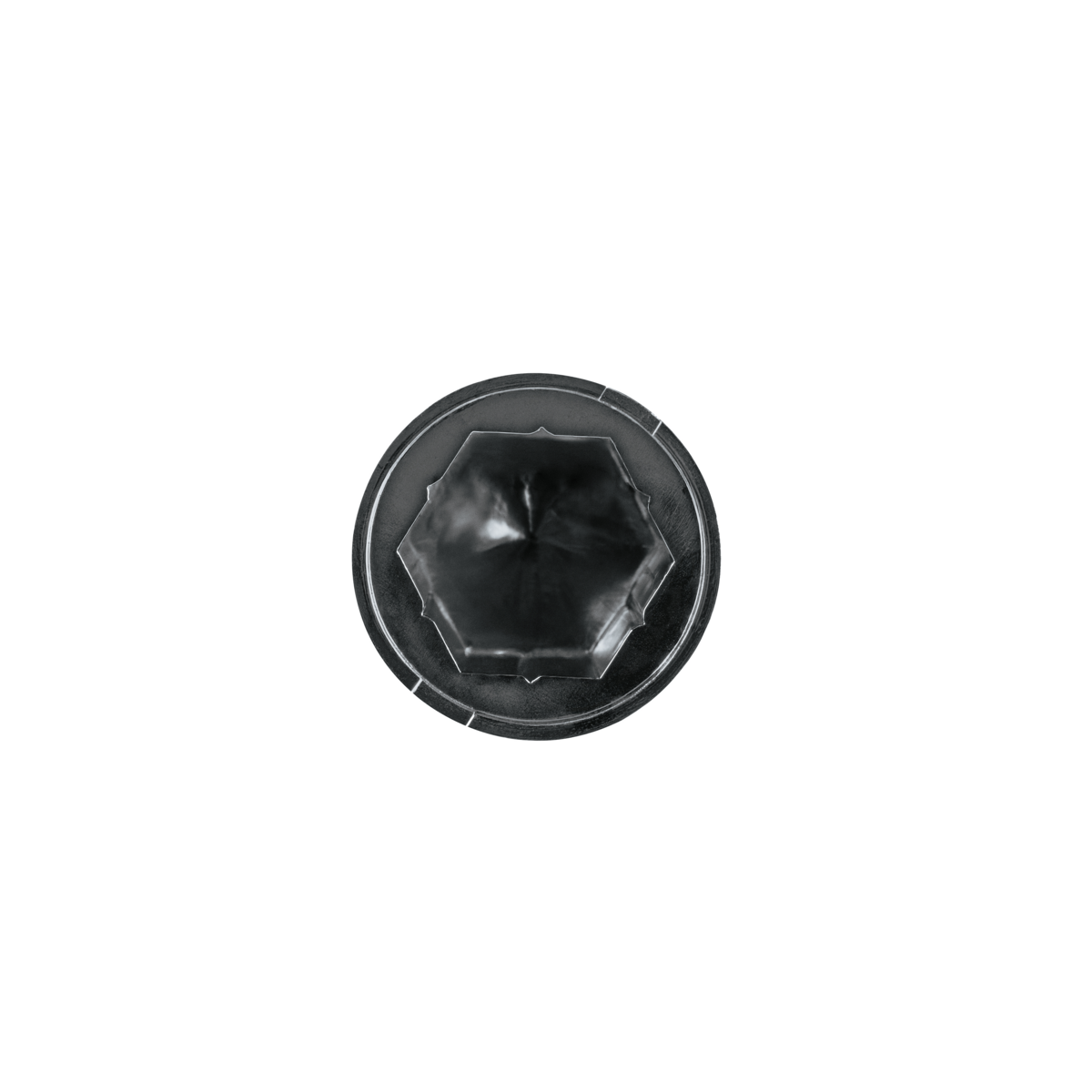 30mm X 1-7/8" Chrome Plastic Pointed Nut Cover - Push-On