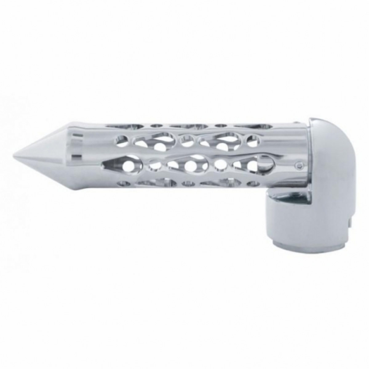 Brooklyn Spike Gearshift Knob With 13/15/18 Speed Adapter - Chrome/Horizontal
