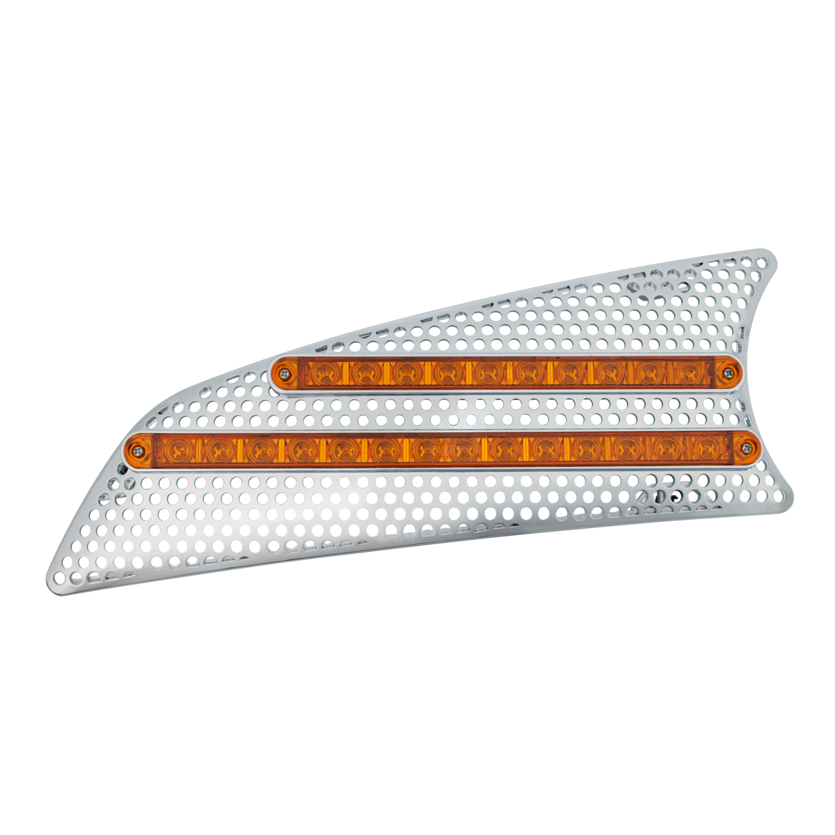 2007+ Kenworth T660 LED Air Intake (Driver) - Amber LED/Amber Lens