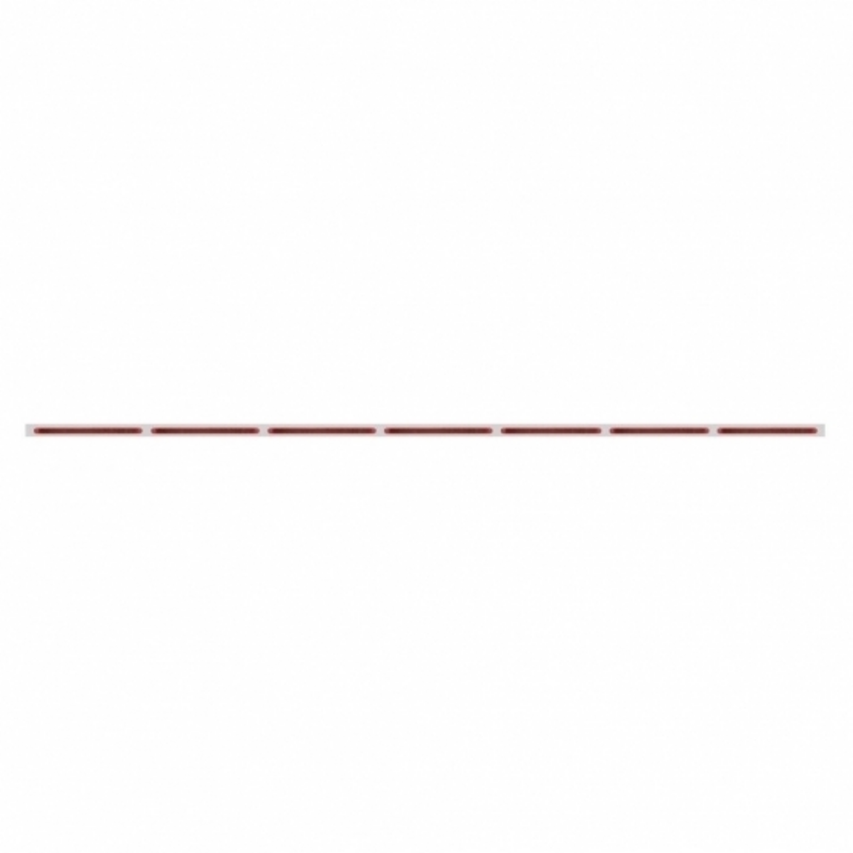 94" Stainless Steel Light Bracket With 7X 19 LED 12" Reflector Light Bars - Red LED/Red Lens
