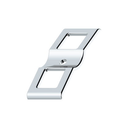 Chrome Plastic Switch Covers - 3 Openings (Card of 2)