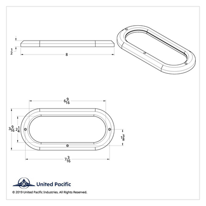 Oval Light Bezel (Bulk)