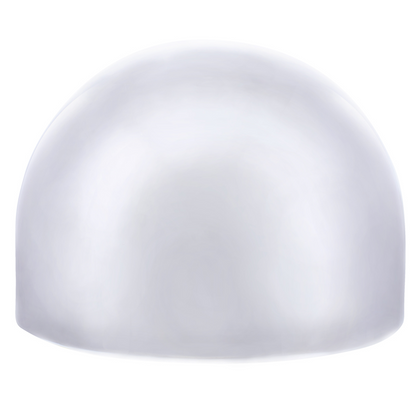 8-1/4" Chrome Full Moon Rear Hubcap
