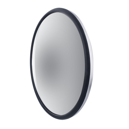 8-1/2" 430 Stainless Steel 320R Convex Mirror - Centered Mounting Stud