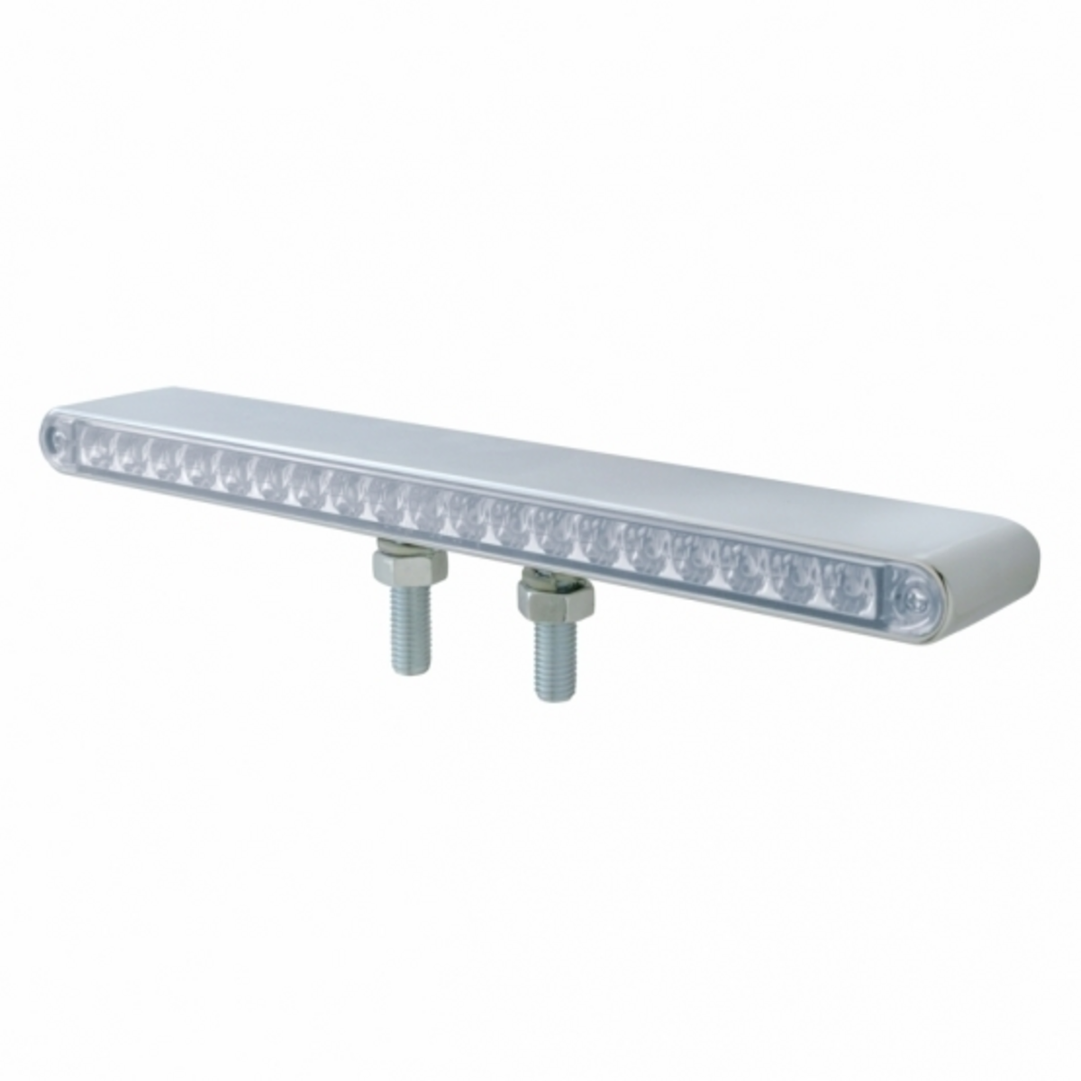 38 LED 12" Reflector Double Face Light Bar - Amber LED/Clear Lens