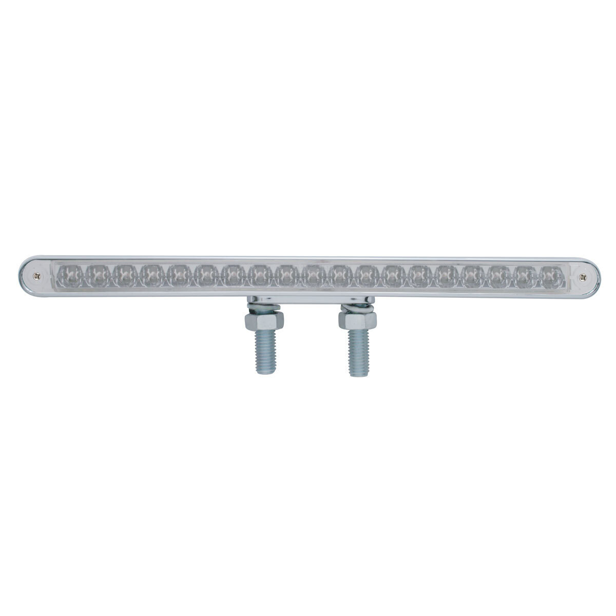 38 LED 12" Reflector Double Face Light Bar - Amber LED/Clear Lens