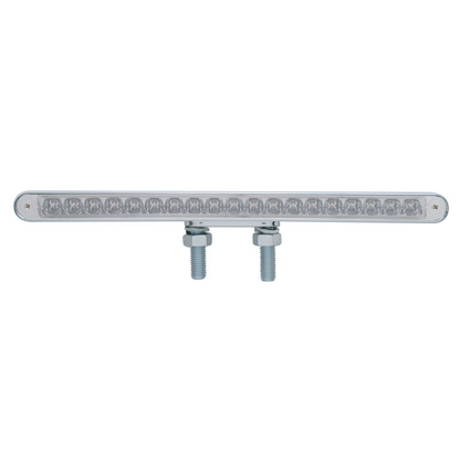 38 LED 12" Reflector Double Face Light Bar - Amber LED/Clear Lens