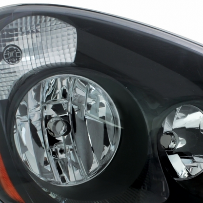 "Blackout" Headlight Set For 2008-2017 Freightliner Cascadia (Pair)