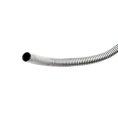 72" Long Chrome Wire Loom - 3/8" Diameter