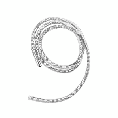 72" Long Chrome Wire Loom - 3/8" Diameter