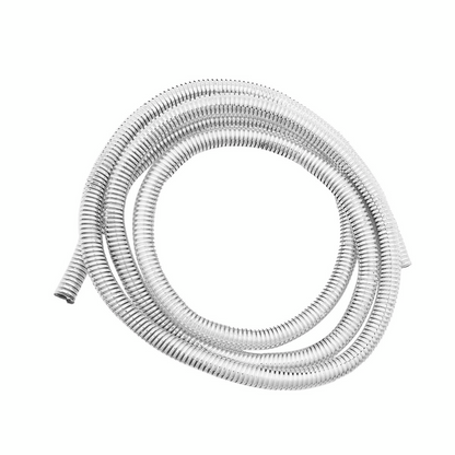 72" Long Chrome Wire Loom - 3/8" Diameter