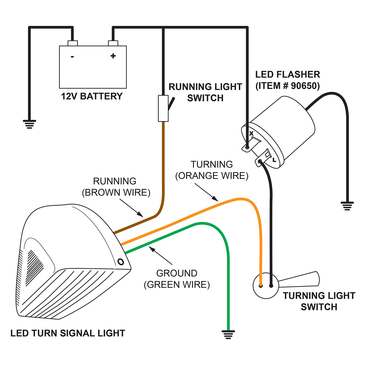 31 LED Turn Signal Light For 1987-2007 Peterbilt 379/378/357 - Amber LED/Amber Lens