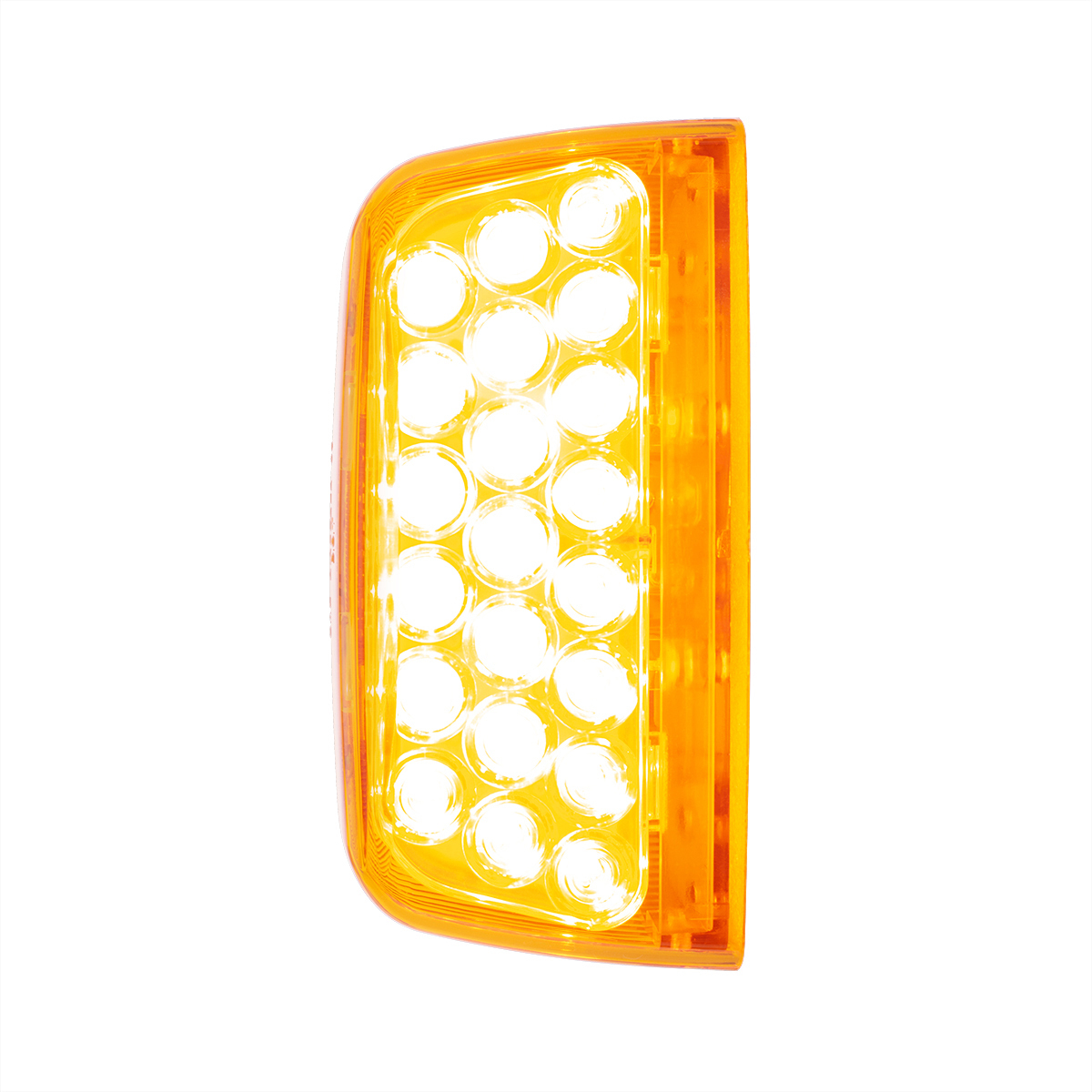 31 LED Turn Signal Light For 1987-2007 Peterbilt 379/378/357 - Amber LED/Amber Lens