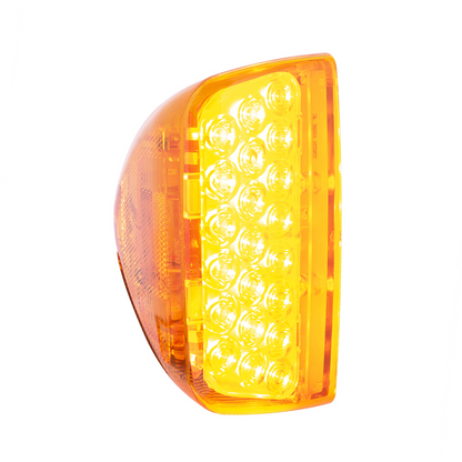 31 LED Turn Signal Light For 1987-2007 Peterbilt 379/378/357 - Amber LED/Amber Lens